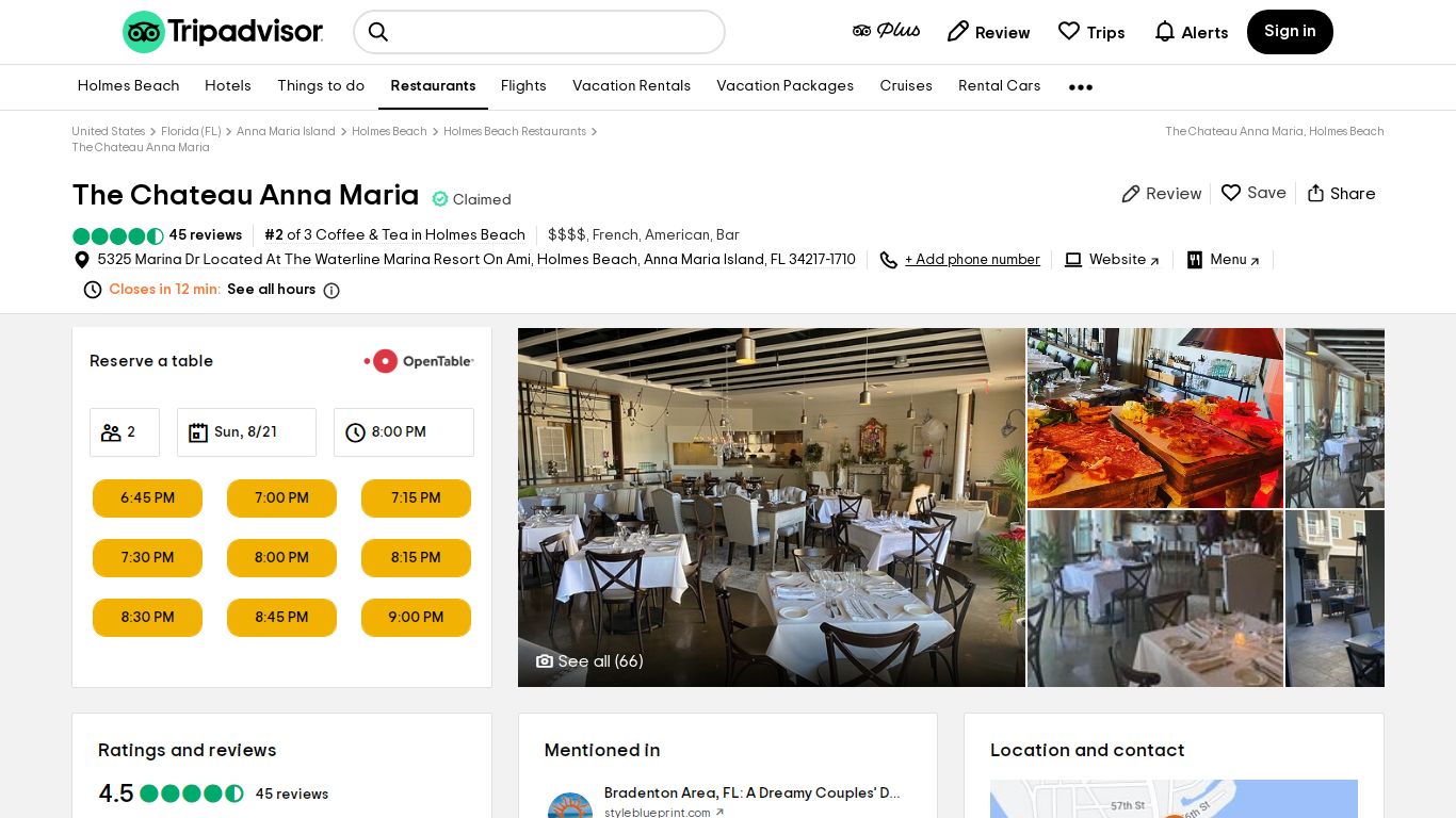 The Chateau Anna Maria, Holmes Beach - Tripadvisor